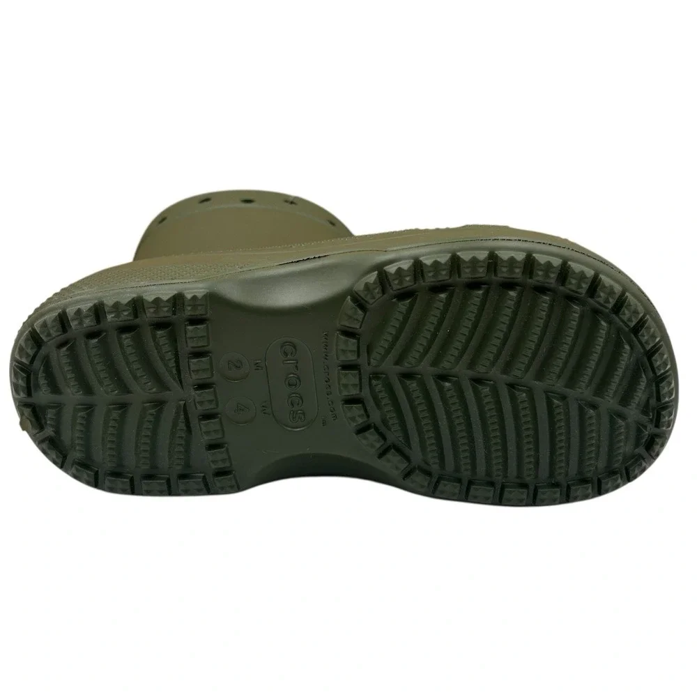 Crocs Youth Girls Boys Rain Boots Size‎ 2/Women's Size 4 Army Green Waterproof